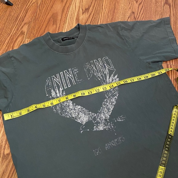 ANINE BING T-Shirt Lili Tee Eagle washed color graphic tee L - Picture 9 of 9